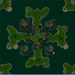 Cross Lake minimap