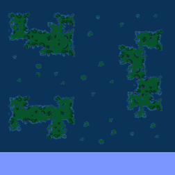 Lush Island wars minimap